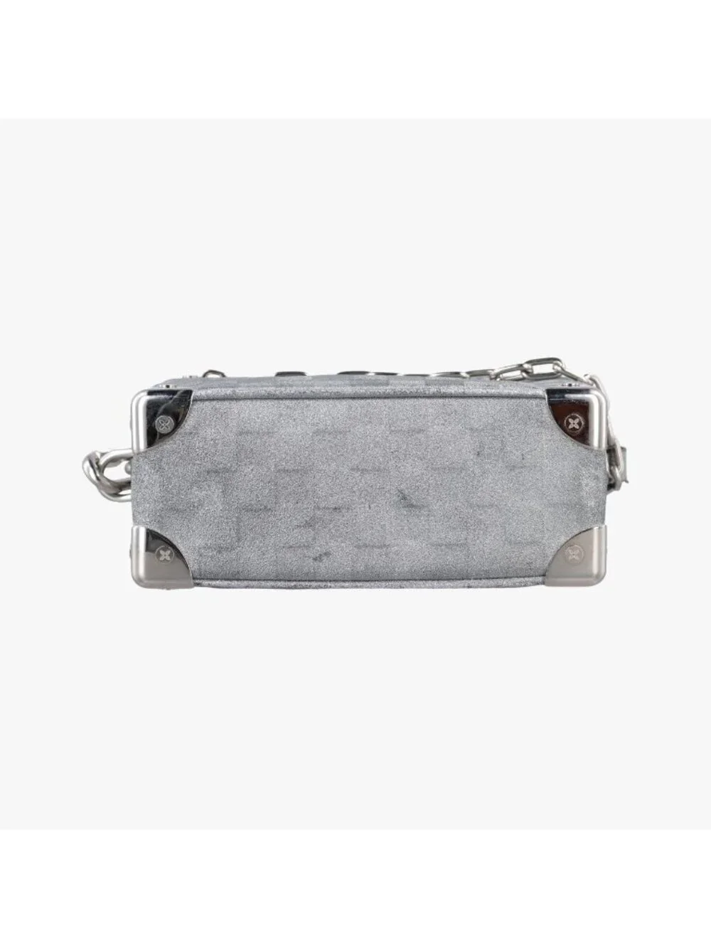 Louis Vuitton Mini Soft Trunk Silver Leather